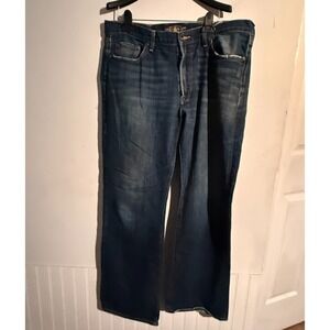 LUCKY BRAND 367 Vintage Boot Jeans Medium Wash Blue Denim Pants Mens Sz 34x32